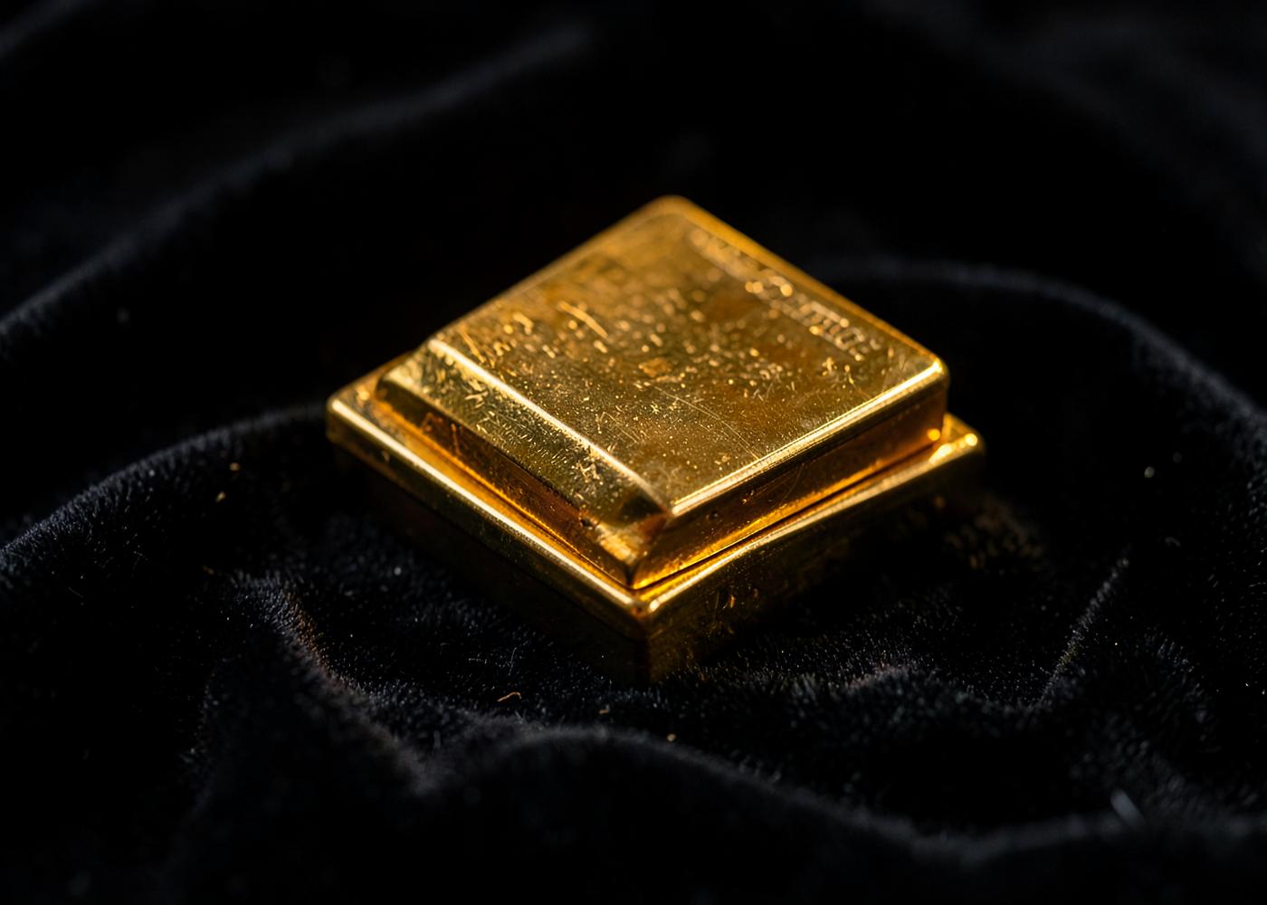 Gouden baren en munten
